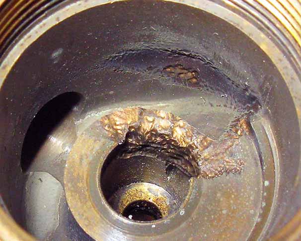 Erosion Corrosion of a 3 way valve
